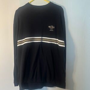 Hard Rock Cafe Black Top with Gold London Logo